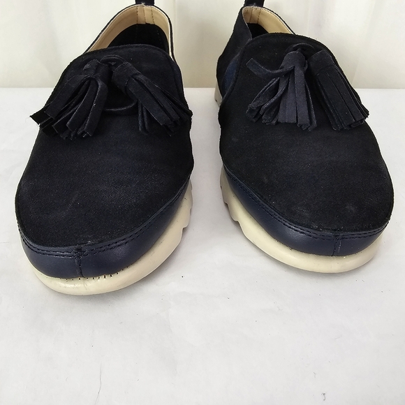 The FLEXX Jazz Navy Suede Leather Tassel Loafers Size 7.5 - Picture 7 of 12